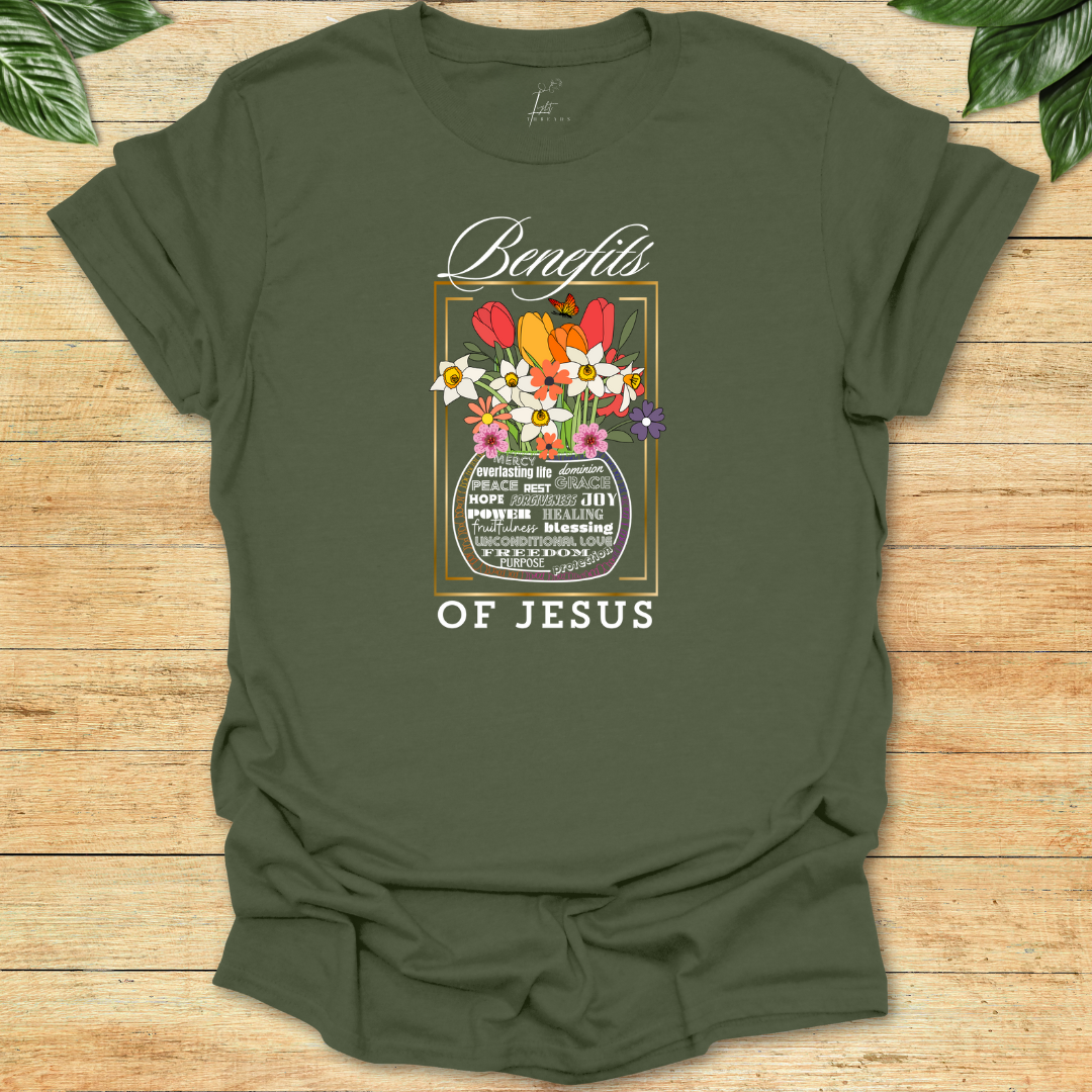 Benefits of Jesus T-shirt