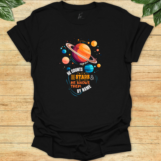 He Counts The Stars T-shirt